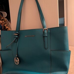 Michael Kors Blue Tote Bag